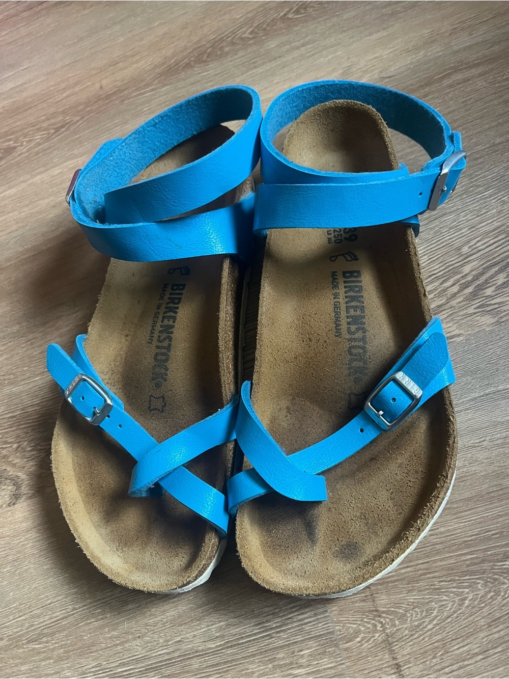 Birkenstock Blue Strappy Sandals size 39